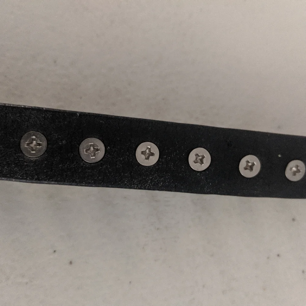 Rare Vintage 90s Hot Topic Leather Spiked Chocker Mall Goth Metal Costume